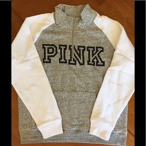 NWT Victoria’s Secret Pink Quarter ZIP Pullover